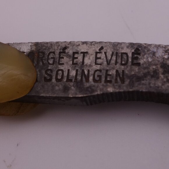 Vintage Amilcar Solingen Pour barbes tres dures Forge et Evide A Solingen Razor - Picture 14 of 16